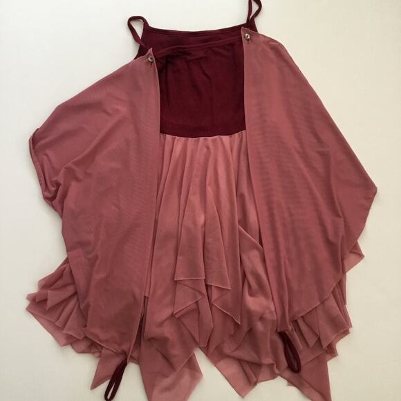 Placard Originals Burgundy & Mauve Tulle Dress - Picture 6 of 10